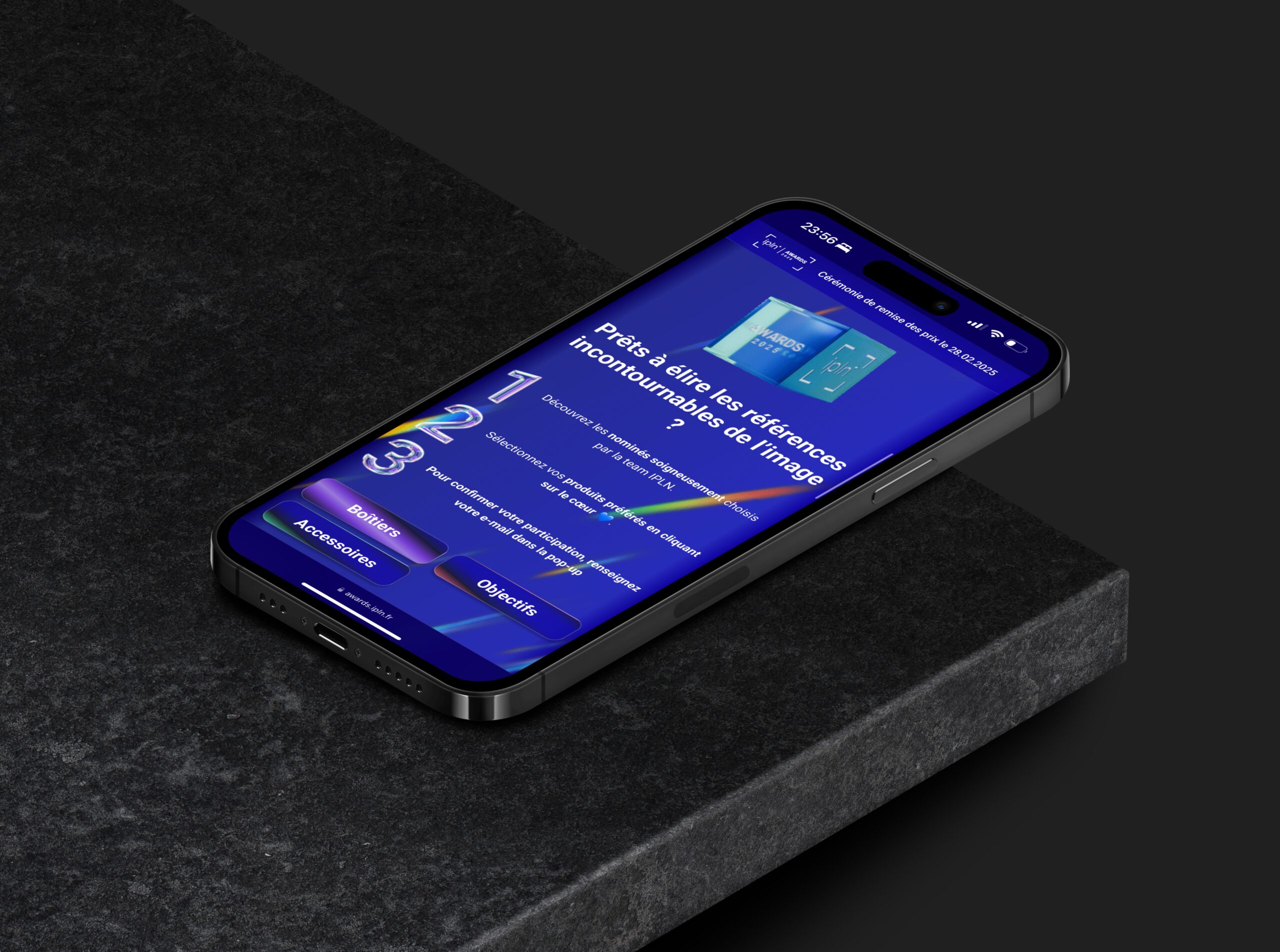 Consignes wrapped dans un iPhone